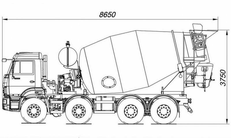 КАМАЗ 5814Z9 Автобетоносмеситель