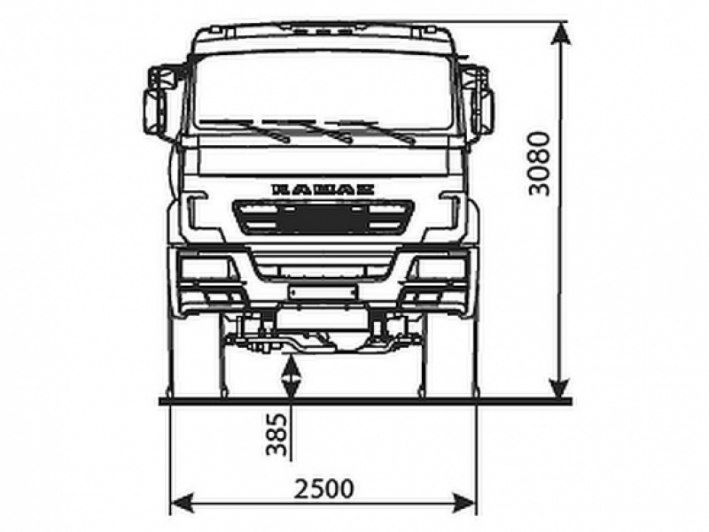 43118-3918-50 Шасси КамАЗ