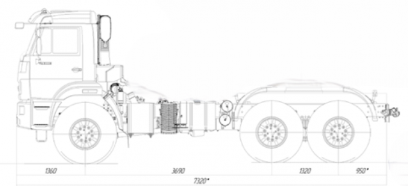 43118-3012-48(A5) Шасси КамАЗ